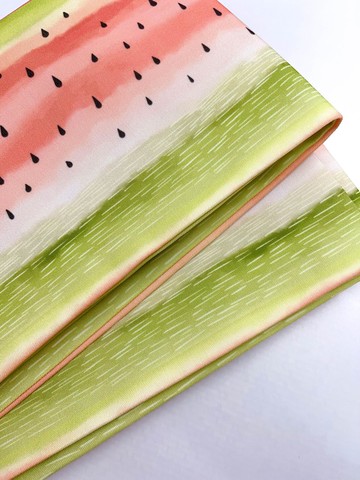雙面和服半幅帶/ 浴衣腰帶 - 西瓜樣式