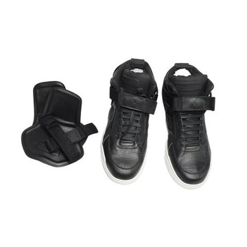 MARCELO BURLON 黑色高幫Sneaker球鞋 可替換鞋舌設計款板鞋 IT41