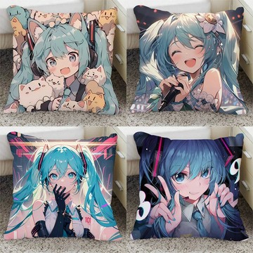 【✨臺灣齣貨✨】初音未來週邊抱枕miku枕頭 宿捨臥室靠枕客廳沙髮靠墊 辦公室 腰墊動漫 週邊卡通可愛 明星週邊生日禮物