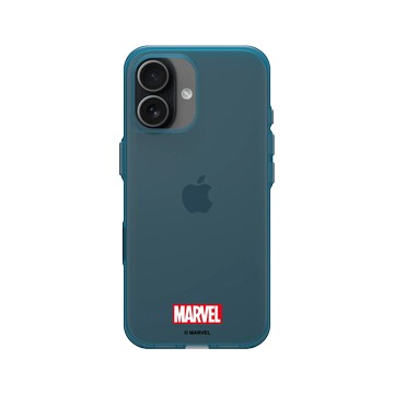 iPhone 17 Clear (相機按鈕) 夜幕藍 - 迪士尼-漫威 Marvel - 漫威Logo-迷你標誌
