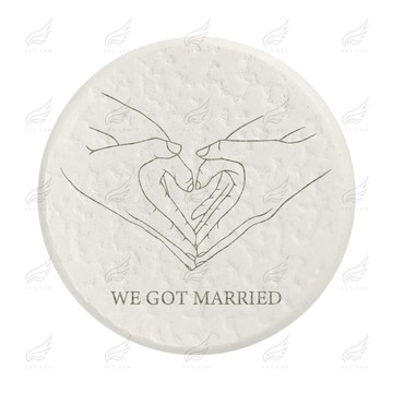 珪藻土超吸水杯墊(我們再一起巴)杯墊 珪藻土杯墊 吸水杯墊 可吸水 送禮小物 婚禮小物 企業送禮 紀念