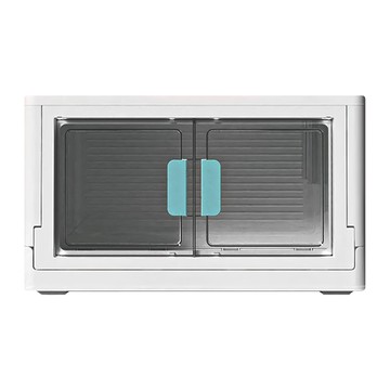 可摺疊大容量收納箱 雙開門  藍色  特大  1個