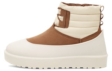 UGG CLASSIC MINI LACE-UP WEATHER BOOT CHESTNUT WHITECAP