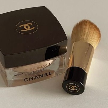 【CHANEL 香奈兒】奢華晶鑽賦活粉底刷｜短柄8cm｜底妝刷／粉底刷／旅行刷具