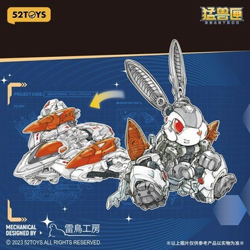 【動漫周邊✅】免運 【猛獸匣】系列無限獸驅系列星空躍動兔子變形玩具拼裝模型國創機甲