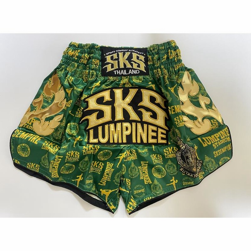 SKS EMPIRE ムエタイパンツ・キックボクシングパンツ 格闘技 緑色