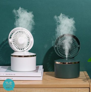 新北現貨 小沃噴霧風扇 usb家用補水加濕器 風扇辦公室 桌面風扇 霧化器禮品