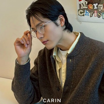 CARIN 光學眼鏡 ALEX S+ C3 眉框方框 - 金橘眼鏡