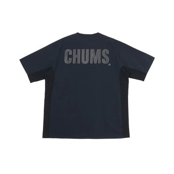 【CHUMS】男 Airtrail Stretch 短袖上衣 黑色-CH012344K001