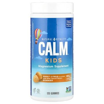 Natural Vitality, CALM®，兒童軟糖，甜柑橘味，83 毫克，120 粒