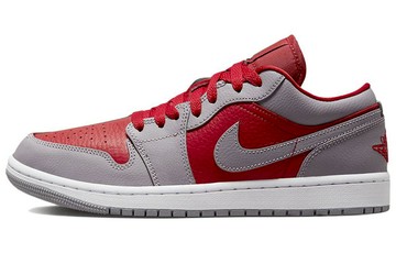 JORDAN 1 LOW SE HOMAGE SPLIT GYM RED CEMENT GREY WOMENS