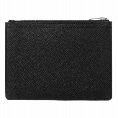 エルメス カードケース シティジップ ブラック×シルバー金具 ヴォー  