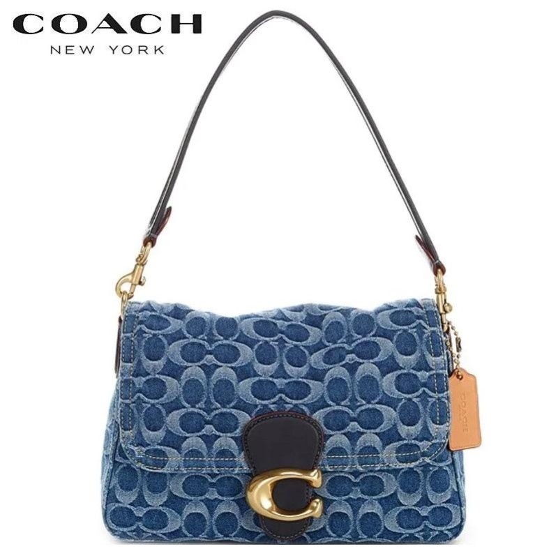 新品☆COACH ショルダーバッグ タビー シグネチャー デニムCA105