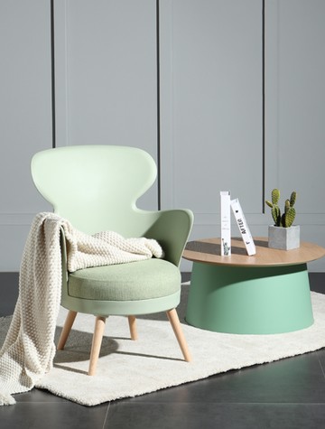 北歐輕奢單人沙發椅   簡約家用客廳靠背椅現代創意老虎椅網紅洽談椅