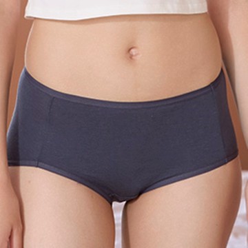 華歌爾-健康內褲-抑菌肌蜜 M-3L中腰三角褲(灰夜藍) NSC045NN