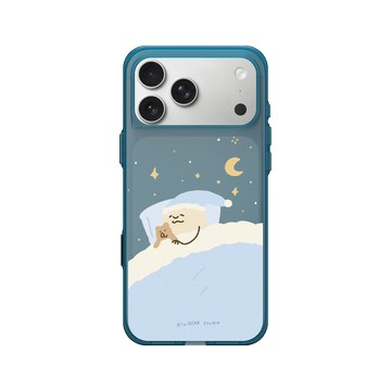 iPhone 17 Pro Max Clear (相機按鈕) 夜幕藍 - 咻咻熊 XiuXiubear - 晚安泥