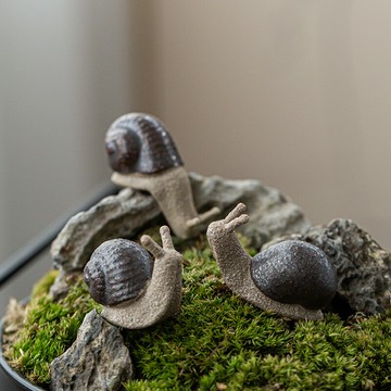 蝸牛創意手工茶寵擺件禪意陶瓷茶藝茶臺裝飾茶道擺件茶具配件擺設