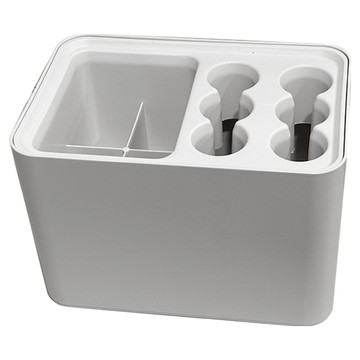 10格雨傘收納架  1個  26.5 x 18.2 x 18.2cm  灰色