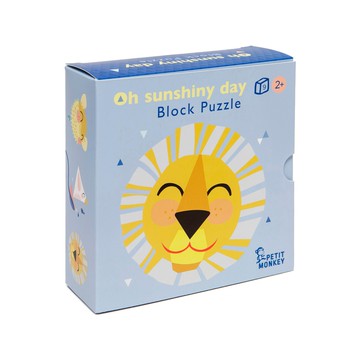 Petit Monkey閃亮獅子與好朋友立體拼圖