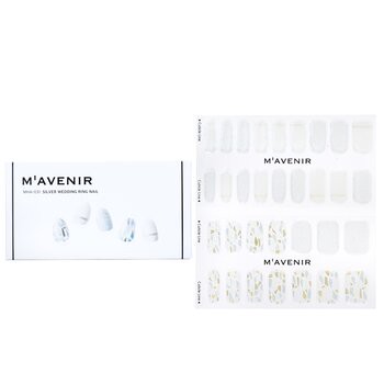 Mavenir Mavenir 指甲貼 (白色) - # Silver Wedding Ring Nail 32pcs-美容工具