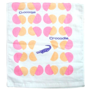 Crocodile 鱷魚 時光琉璃紗布毛巾  粉色  1件