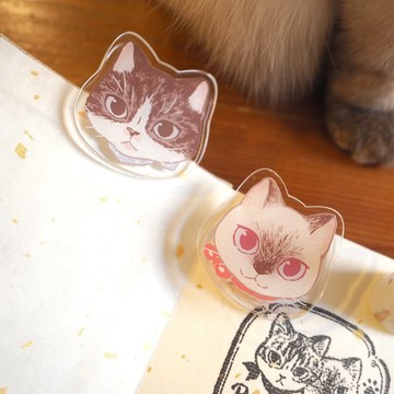 MEOW no cat, no life 系列亞克力萬用夾套裝