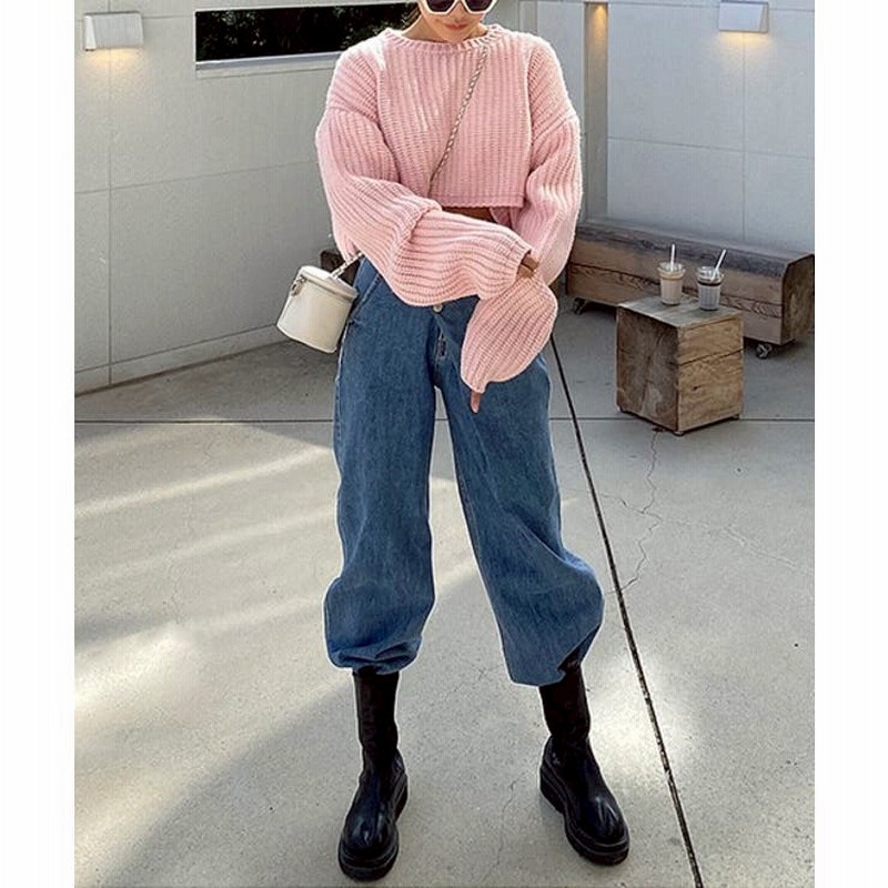 アンバランスラップデニムパンツ/2023 SS COLLECTION 通販 LINE 