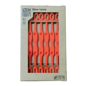 《創意鞋子飾品》戲鞋帶-南瓜橘【矽膠材質】