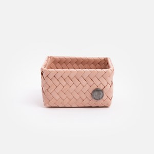 Handed By Fit編織方形分隔籃tiny 粉