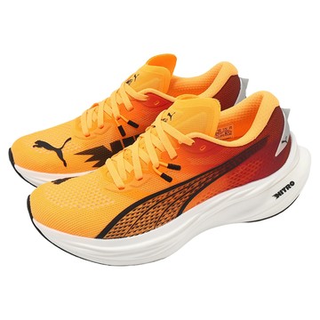 PUMA 女款 DEVIATE NITRO 3 慢跑鞋 31047501  橘色 + 黃色  23.5cm