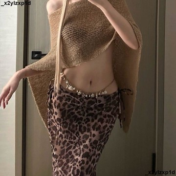 【純欲豹紋女神氛圍感】性感泳衣 溫泉衣 比基尼 分體泳衣女 歐美泳裝 沙灘度假長裙 罩衫披肩 渡假穿搭 海邊造型 大尺碼