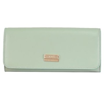 TOD’S 鐵牌LOGO釦式長夾(湖水綠)