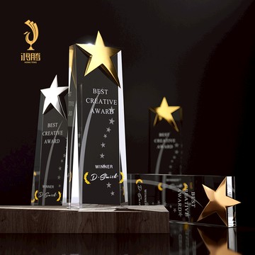 #客製化# 獎杯 訂製獎杯 金屬獎盃 水晶獎盃 頒獎獎杯 年會優秀員工獎盃 五角星獎盃 創意獎杯