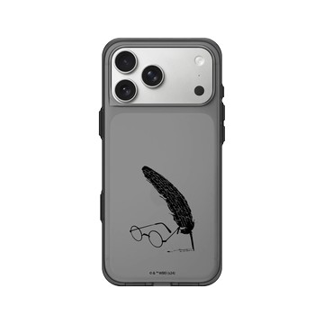 iPhone 17 Pro Max Clear (相機按鈕) 酷墨灰 - 哈利波特 Harry Potter - 羽毛筆和眼鏡