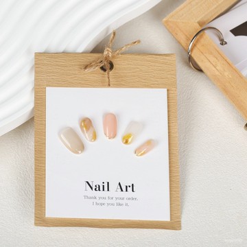 ✨Hannah✨新款純手工穿戴甲簡約輕奢假指甲高級感氣質顯白可拆卸美甲貼片精緻穿戴甲 G18O