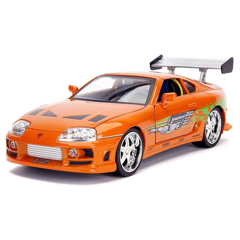 JADA TOYS F&F 1:18 Brian's Toyota Supra w/LIGHT & BRIAN FIGURE