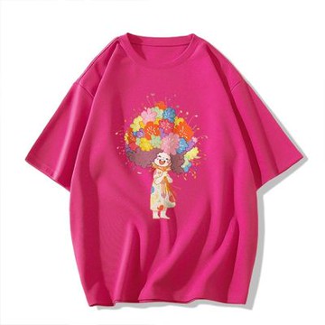 [韓國K.W.]韓國空運歡愉今夜輕膚棉上衣(假兩件/刺繡/印花圓領/V領上衣T恤)