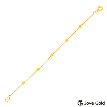 【JoveGold漾金飾】 記憶點黃金手鍊