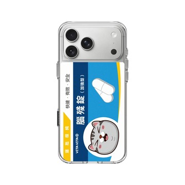 iPhone 17 Pro Max Clear Case（相機按鈕） 透明 - VITA VITA．塔仔是隻貓 - 一定要配溫開水