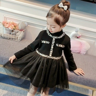 韓国子供服 女の子 春秋夏冬 フォーマル ドレス ワンピース 長袖 90cm100cm110cm12 通販 Lineポイント最大get Lineショッピング