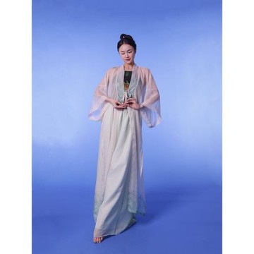 ROUR【清歡別】原創改良國風元素飄逸紗衣開衫漢服外披舞蹈演出服