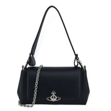 Vivienne Westwood Hazel皮革肩背斜背兩用包-中/黑