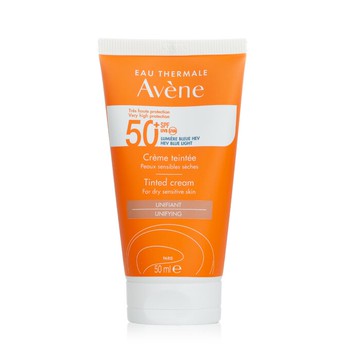 【Avene雅漾】超能防護潤色防曬霜 SPF50+｜適合乾性敏感肌膚 50ml