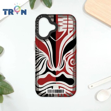 TRON IPhone 16 將軍八家將臉譜 防摔太空載具殼 透黑 軟硬 手機殼