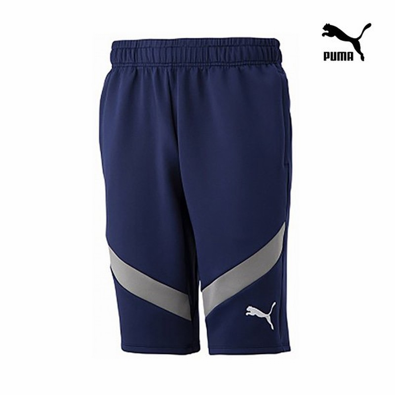 PUMA プーマ サッカーハーフパンツ TEAM FINAL トレーニングハーフパンツ ネイビー 658116-06 通販  LINEポイント最大0.5%GET | LINEショッピング