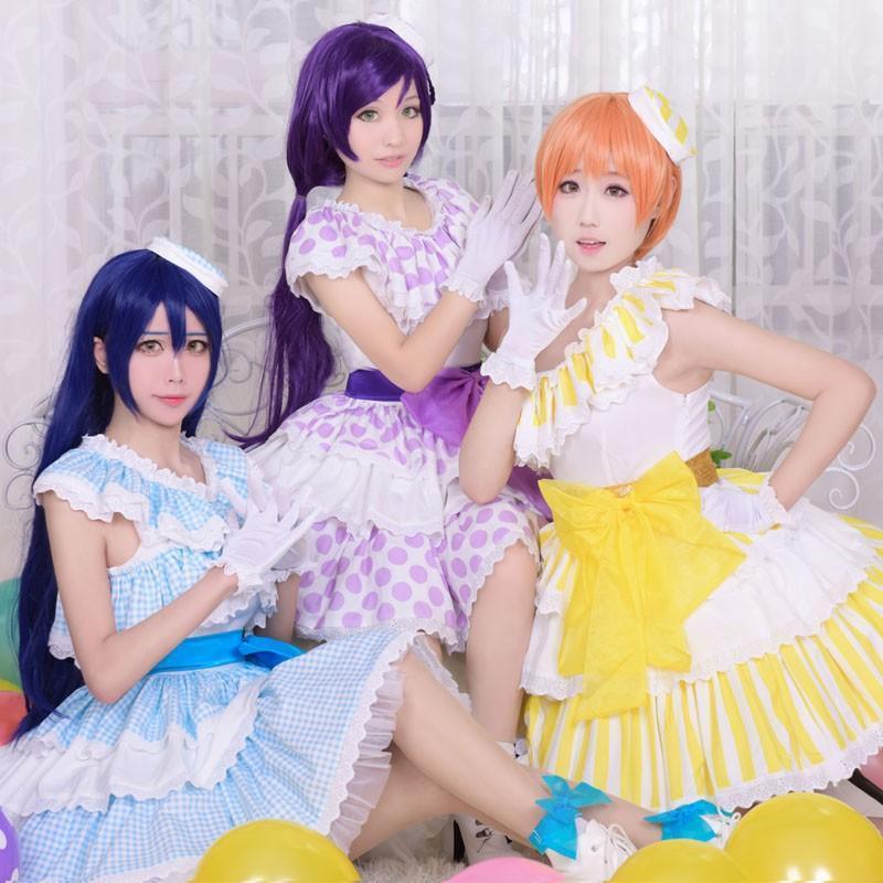 東條希 コスプレ衣装 ラブライブ Lily White 5thコンサート コスチューム