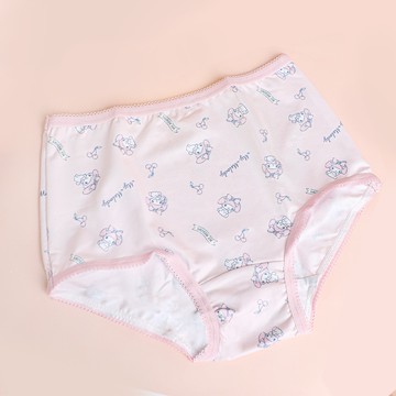 櫻桃美樂蒂遠紅外線抑菌無痕兒童中腰內褲(戀愛粉 童90-140)