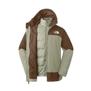 the north face 男 防水gtx兩件式羽絨外套ap黏土灰/棕83rr/防水透氣/登山
