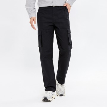 Hang Ten- 活動剪裁立體貼袋工裝褲-男(黑色)