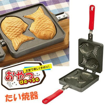 Pearl金属　鯛魚燒不沾烤模型-直火專用 おやつDEっSE ふっ素加工  D-419｜全店$299 全家取貨免運｜領券9折｜APP下單最高再賺22%點數⚡